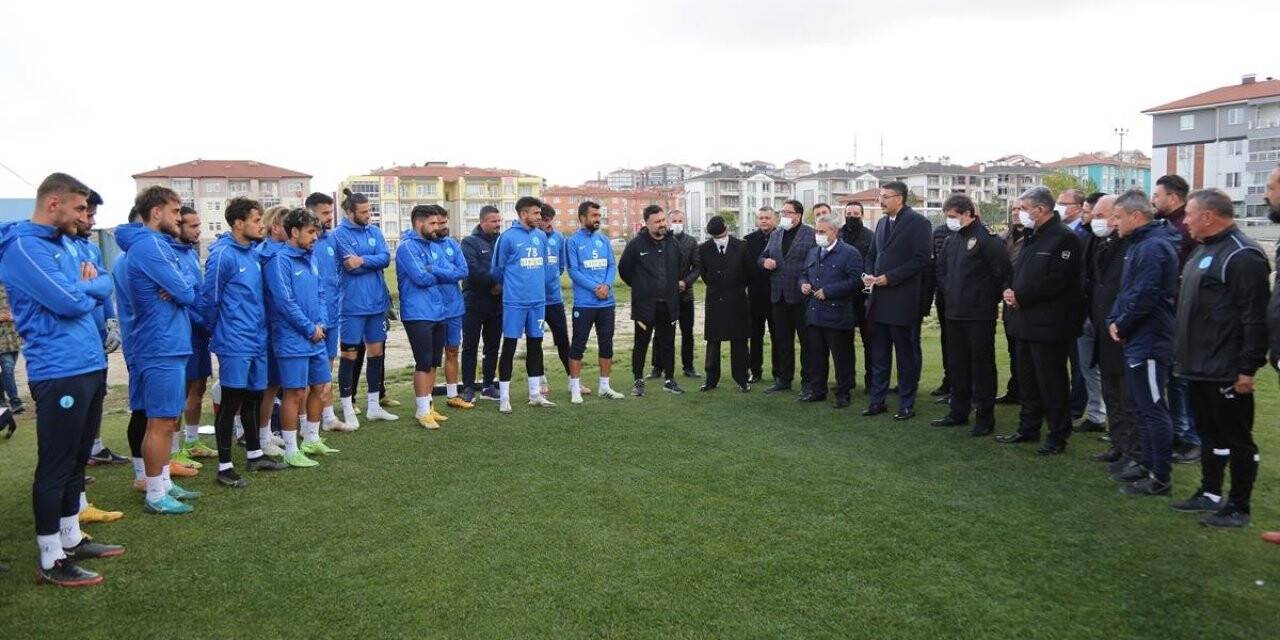 Belediye Kütahyaspor’a moral ziyareti