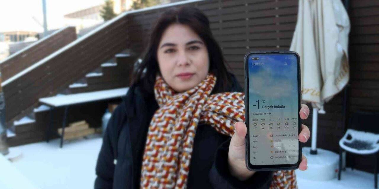 Erzurum’da hava sıcaklığı eksilere düştü, yüksek kesimler karla kaplandı