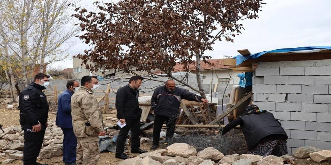 Kaymakam Gülderen köylerde incelemelerini sürdürüyor