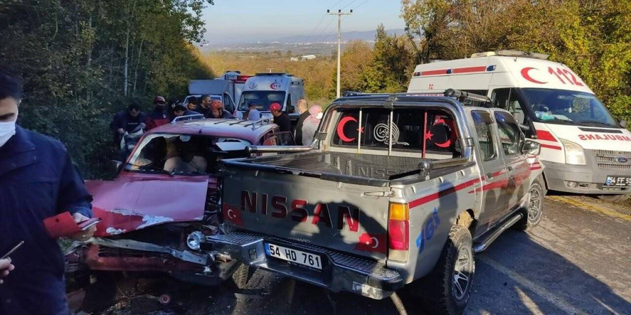 Sakarya’da zincirleme trafik kazası: 8 yaralı