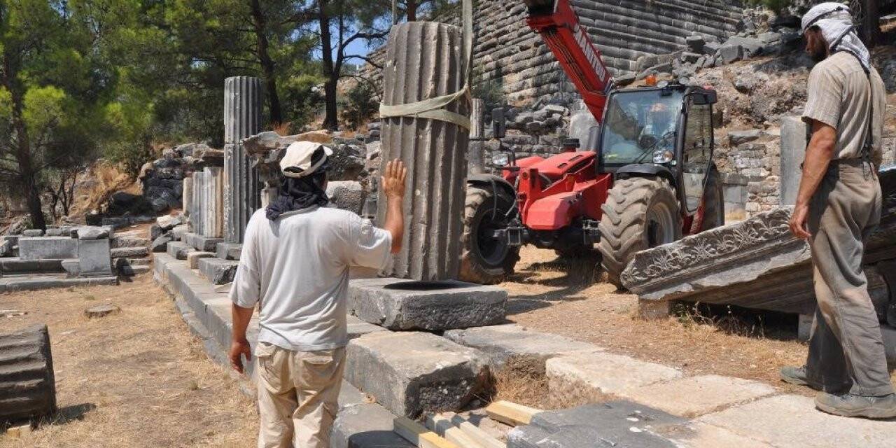 Priene antik kentinde 2021 yılı kazı çalışmaları sona erdi