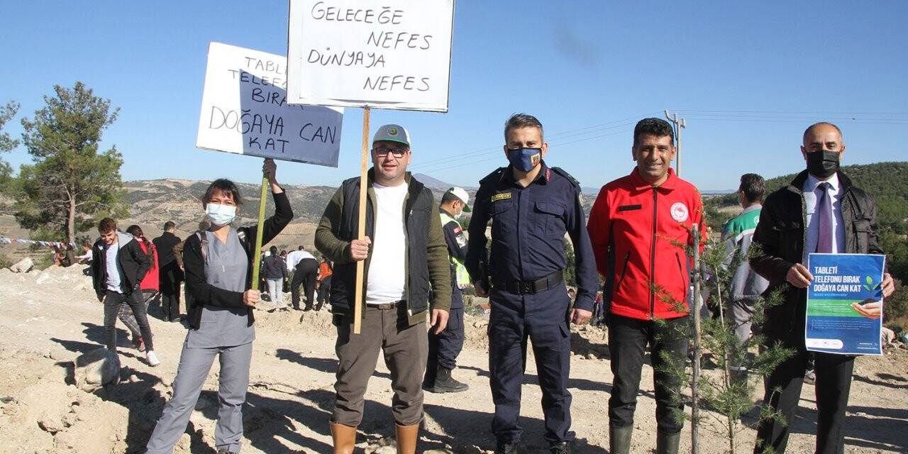 3 ay önce yanan orman, ’Milli Ağaçlandırma Günü’nde yeniden ağaçlandırıldı
