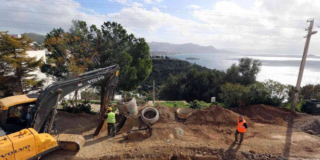 Bodrum kanalizasyon hattının yüzde 49’u tamamlandı