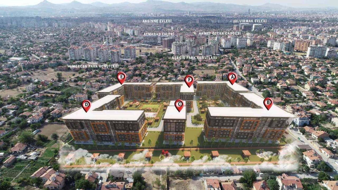 Meram’da Turgutreis evleri’nde temel atılıyor