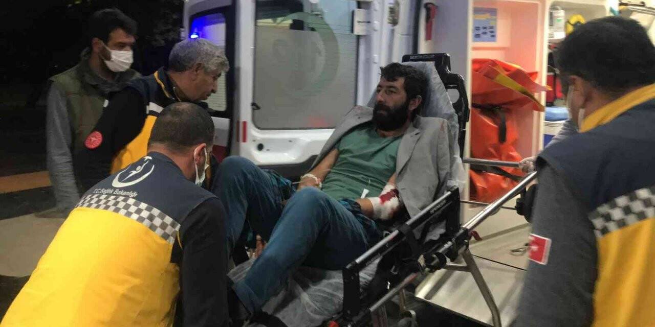 Silahıyla domuzları  vurmak isteyen çoban kendini yaraladı