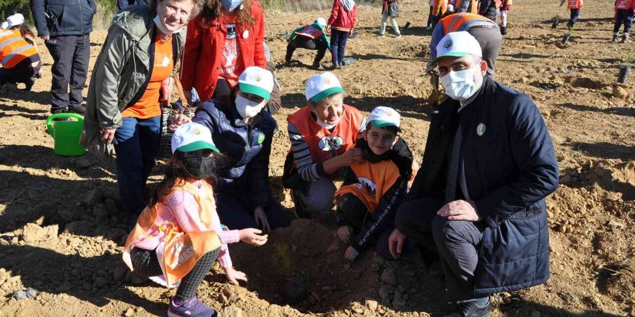 Minik TEMA gönüllüleri doğayla, fidanlar da toprakla buluştu