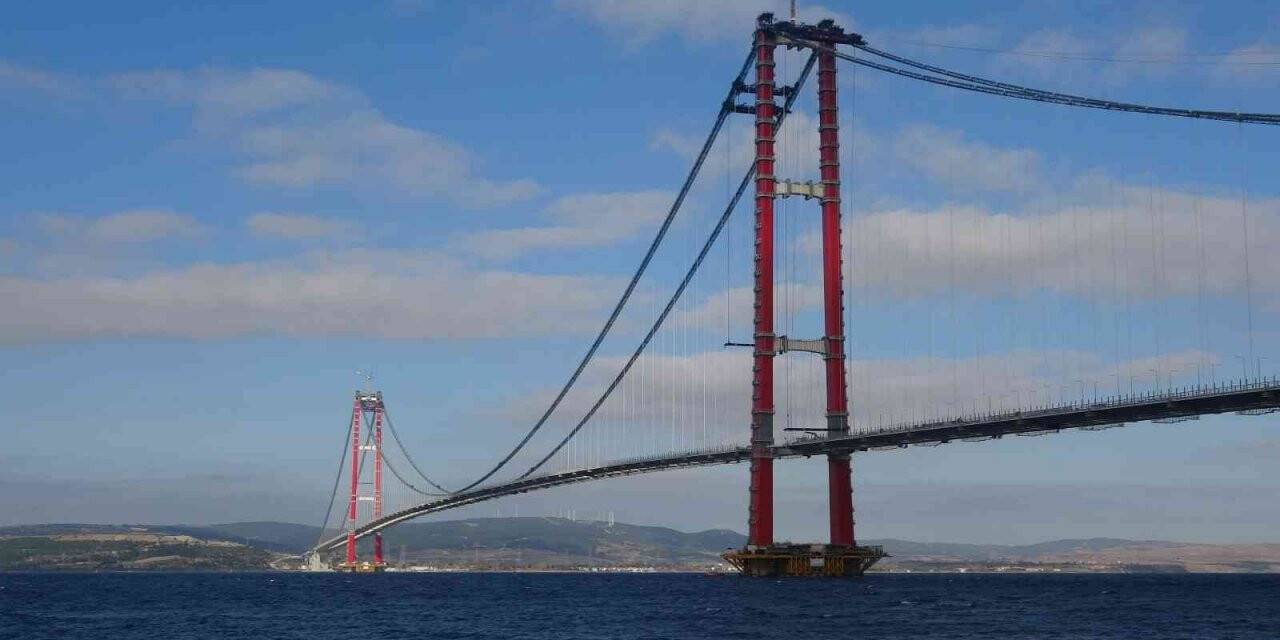 Cumhurbaşkanı Erdoğan, 1915 Çanakkale Köprüsü’nün son tabliye bloğu montajı için Çanakkale’ye geliyor