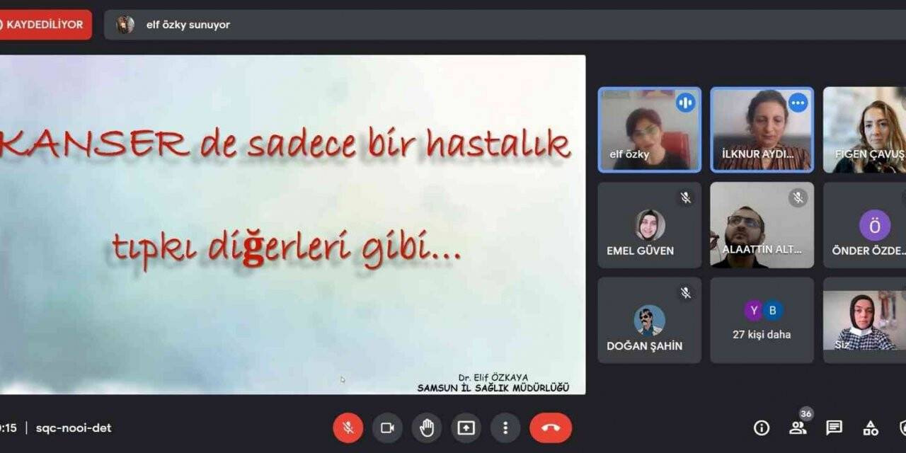 OMÜ’de kanser erken tanı ve tarama faaliyetleri eğitimi