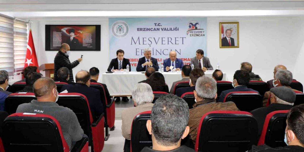 "Meşveret Erzincan” toplantısının ilki Otlukbeli ilçesinde yapıldı