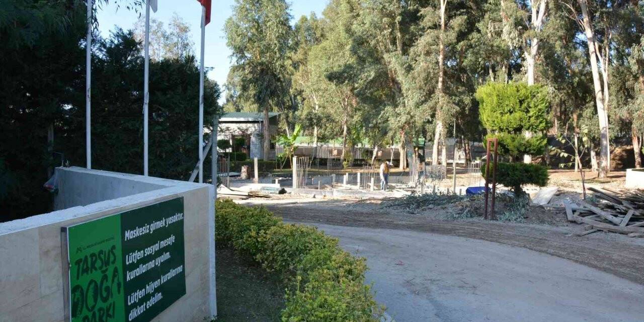 Tarsus Doğa Parkında yenileme çalışmaları sürüyor