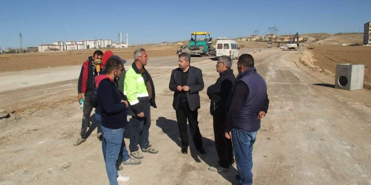 Başkan Altun, Bünyan-Tuzhisar yolu ikinci etap çalışmalarını yerinde inceledi