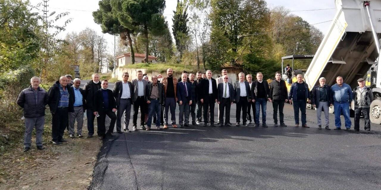 Kızılca - Çayırlı grup yolu asfaltlanıyor