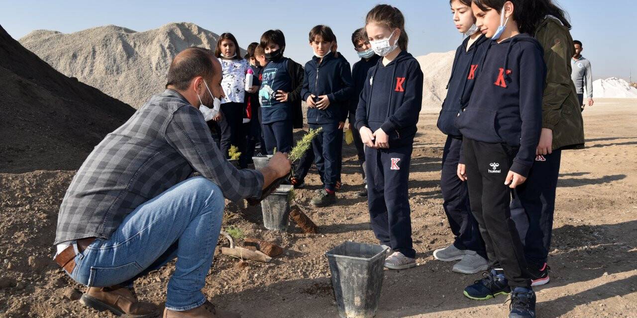 Selçuklu Belediyesi fidanlığı öğrencilerden tam not aldı