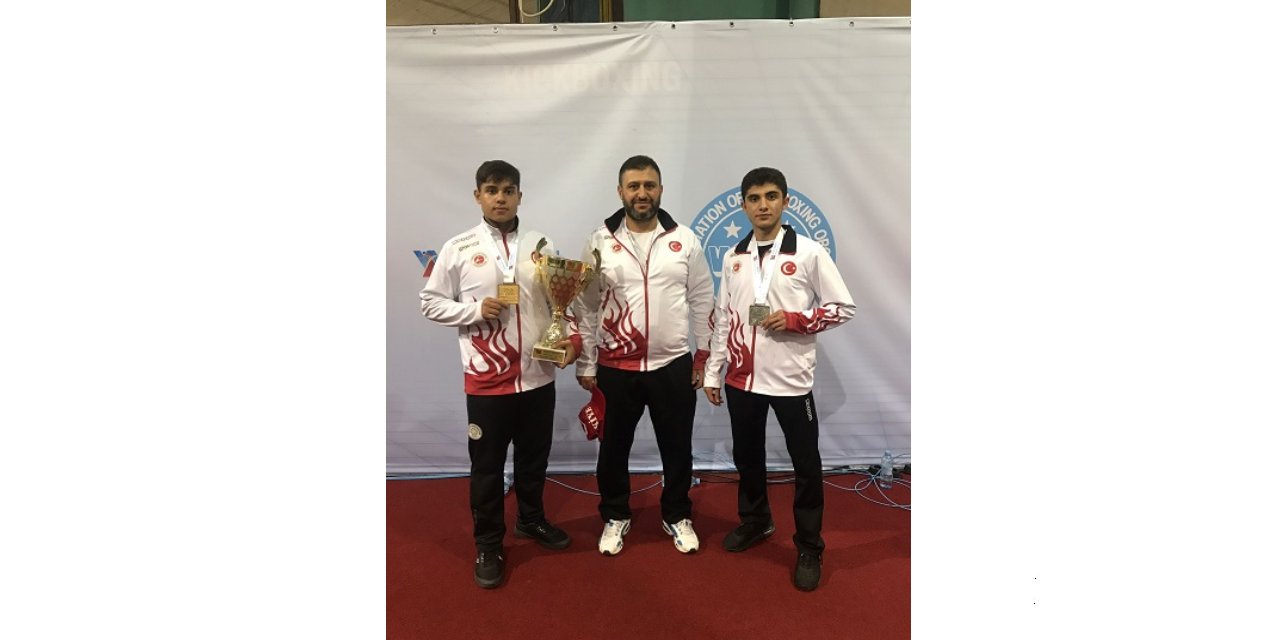 Meram Belediyespor Avrupa Kick Boks Şampiyonasından iki madalya ile döndü