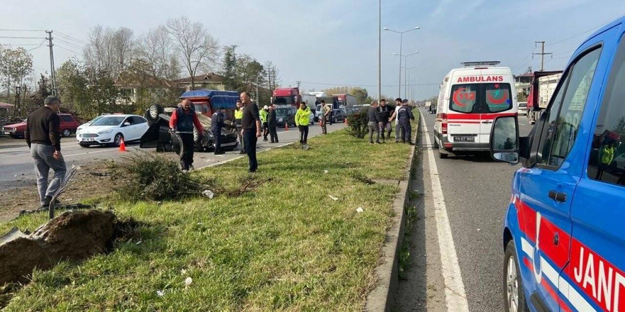 Samsun’da feci kaza: 1 ölü, 1 yaralı