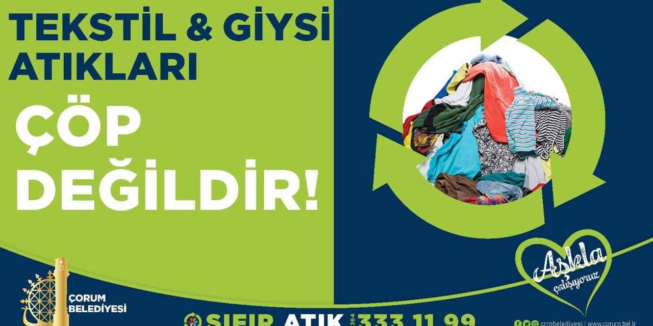 Çorum Belediyesi tekstil atıkları için ihaleye çıkıyor