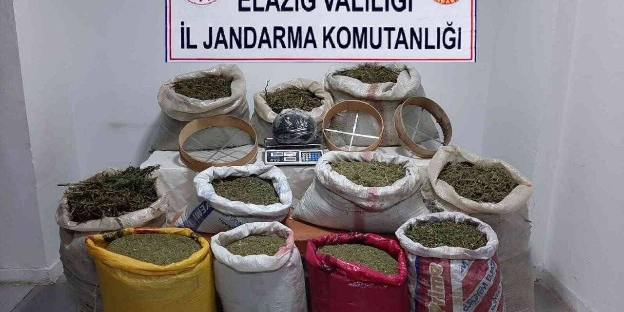 Elazığ’da 210 kilo esrar, 1 kilo skunk ele geçirildi