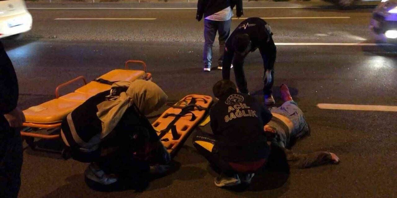 Sultanbeyli’de TEM’e atlayan genç kıza otomobil çarptı
