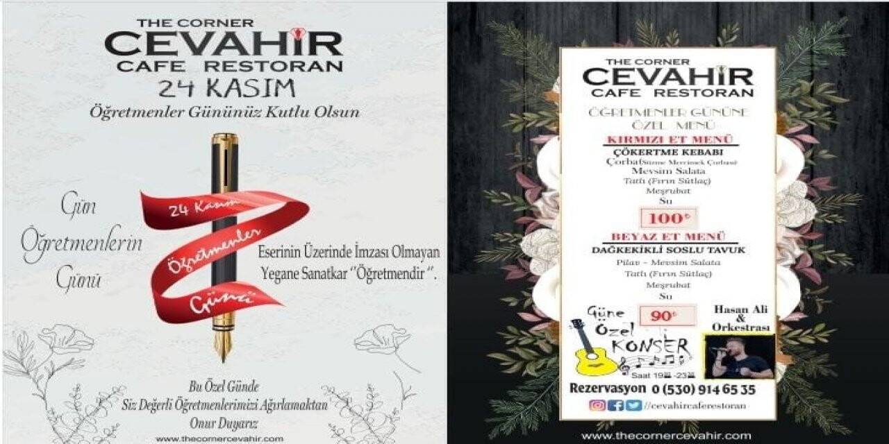 Cevahir Kafe Restoran’dan öğretmenlere 5 yıldızlı program
