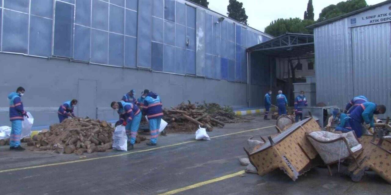 Üsküdar’da ihtiyaç sahipleri, geri dönüşüm ile ısınıyor