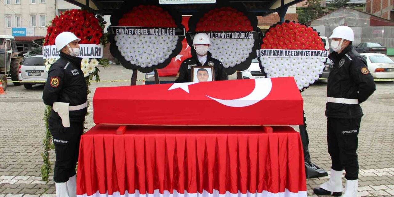 Kazada hayatını kaybeden bekçi için tören