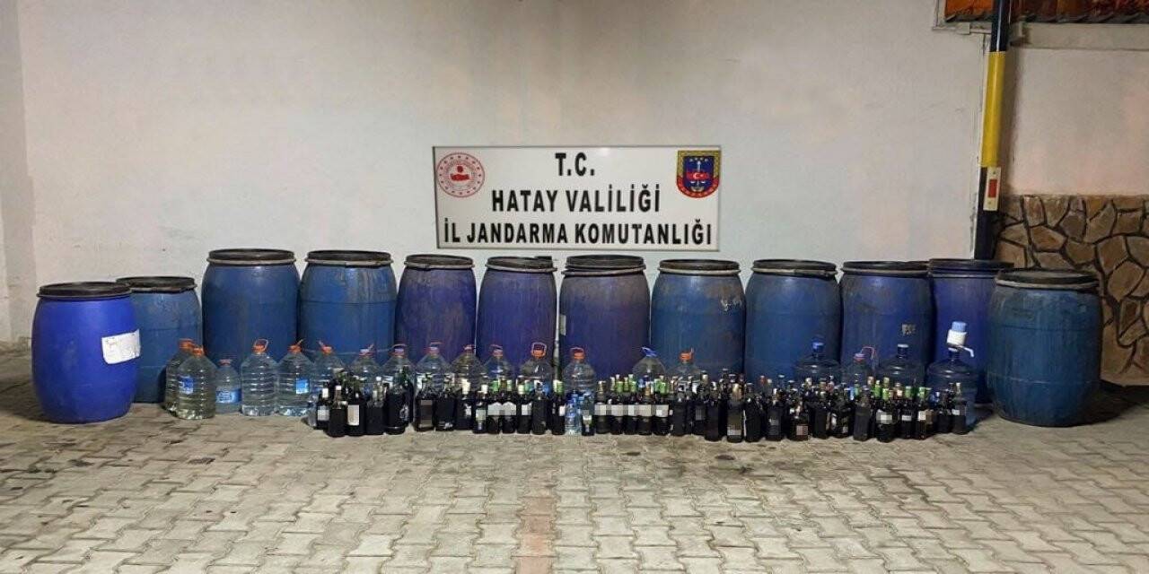 Hatay’da sahte alkol operasyonu