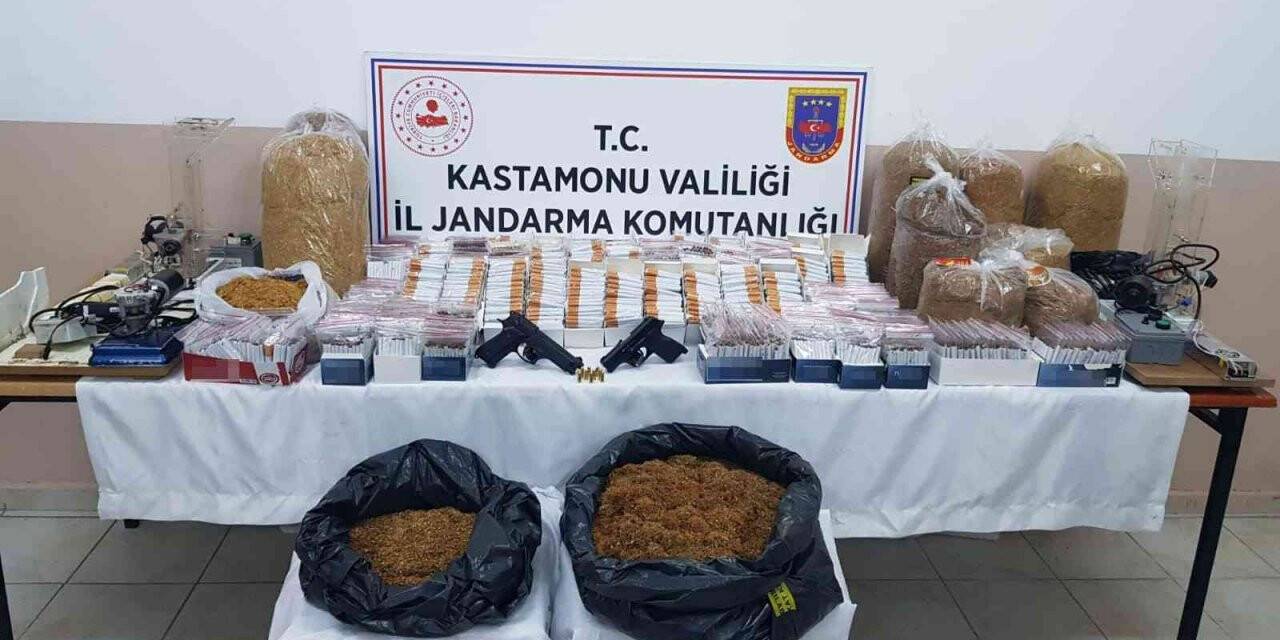 Kastamonu’da kaçak tütün operasyonu: 2 gözaltı