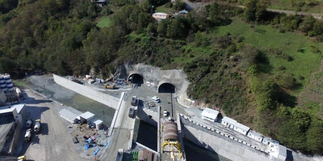 Yeni Zigana Tüneli inşaatında ışığı görmeye 350 metre kaldı