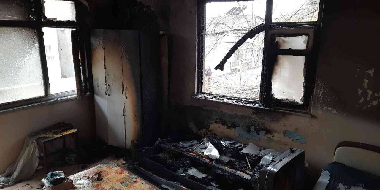 Elektrikli battaniye yangın çıkarttı
