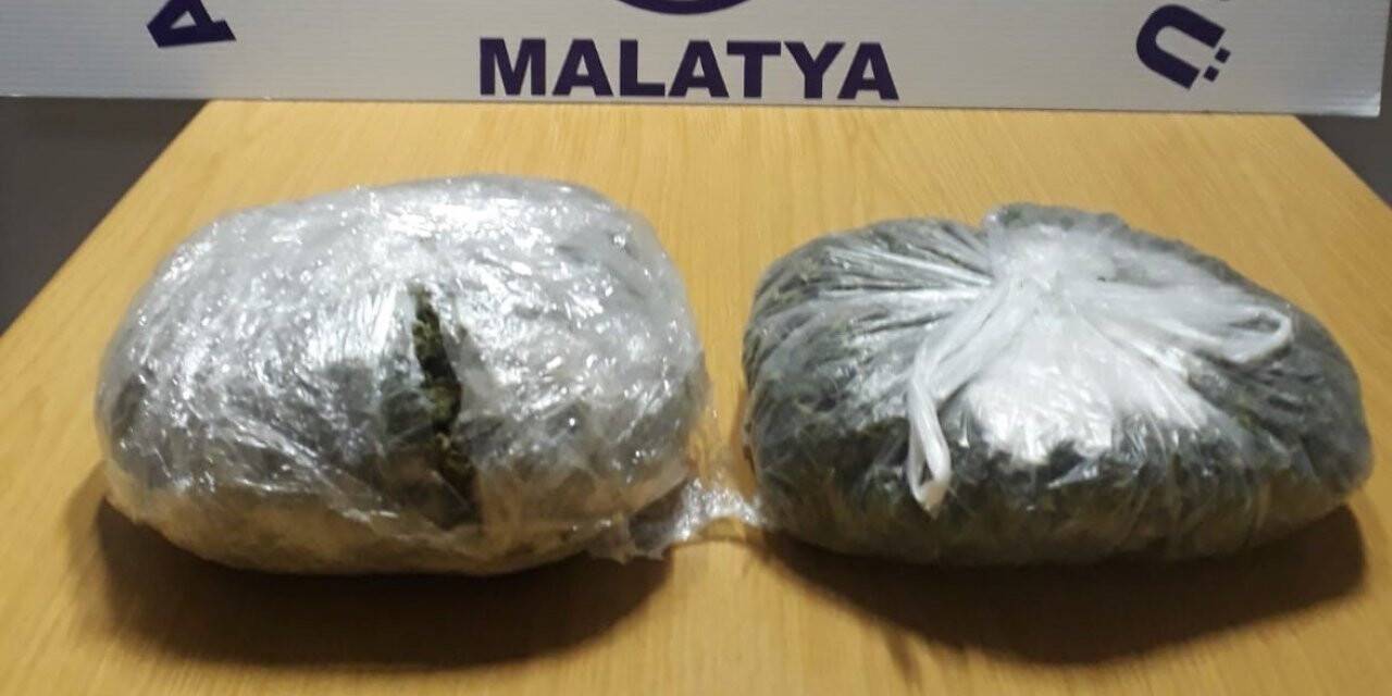 Akçadağ’da 1,5 kilo esrar ele geçirildi