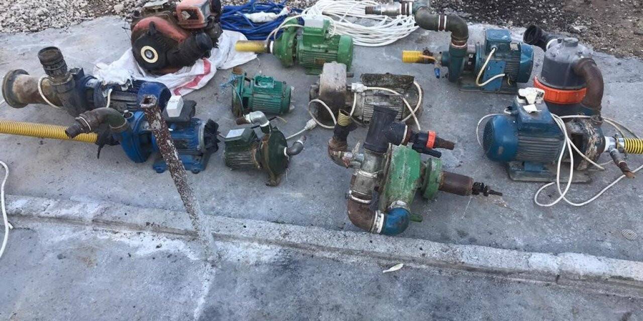 Su motorlarını çalan hırsız yakalandı