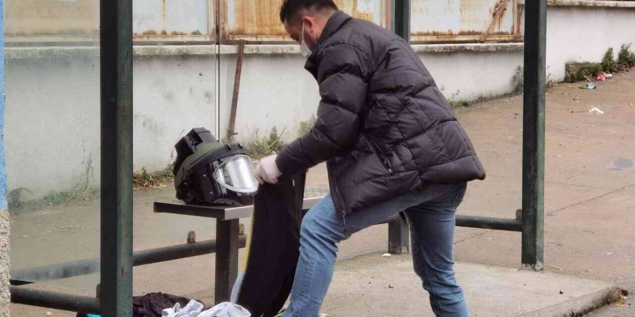 Polis merkezinin yakınına bırakılan çanta paniğe neden oldu