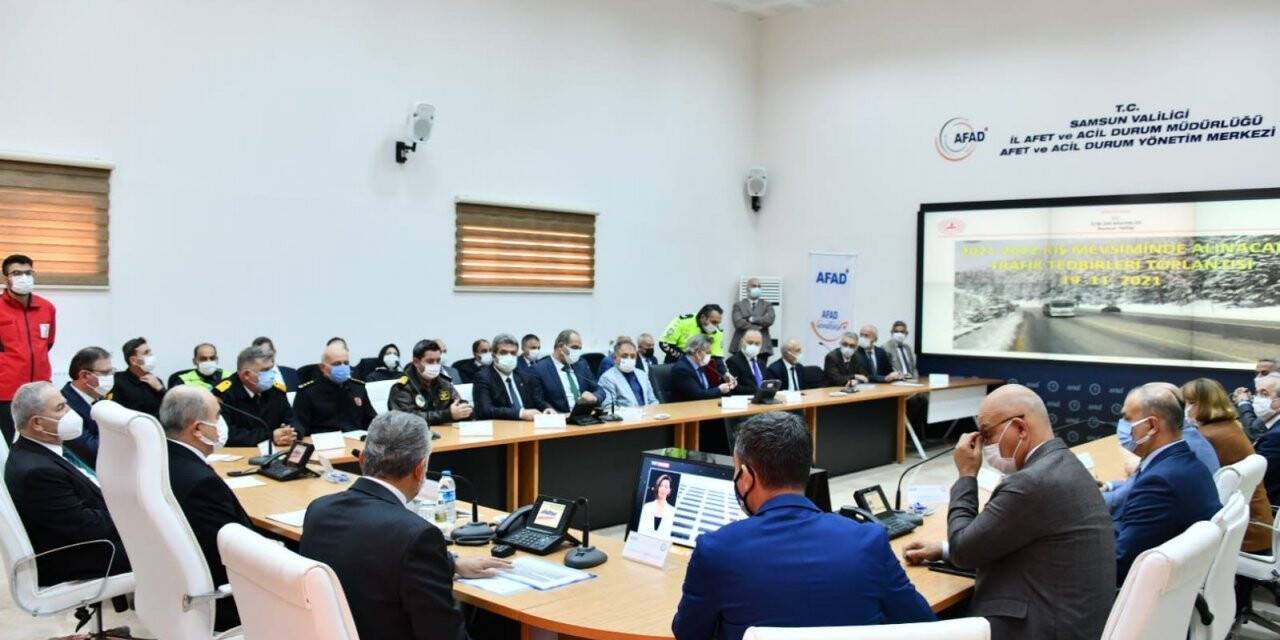 Samsun’da ticari, yük ve yolcu taşıyan araçlara kış lastiği zorunluğu