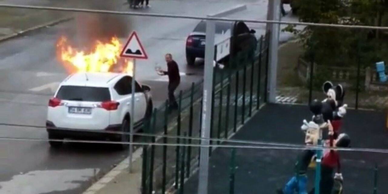 Cip alevlere teslim oldu