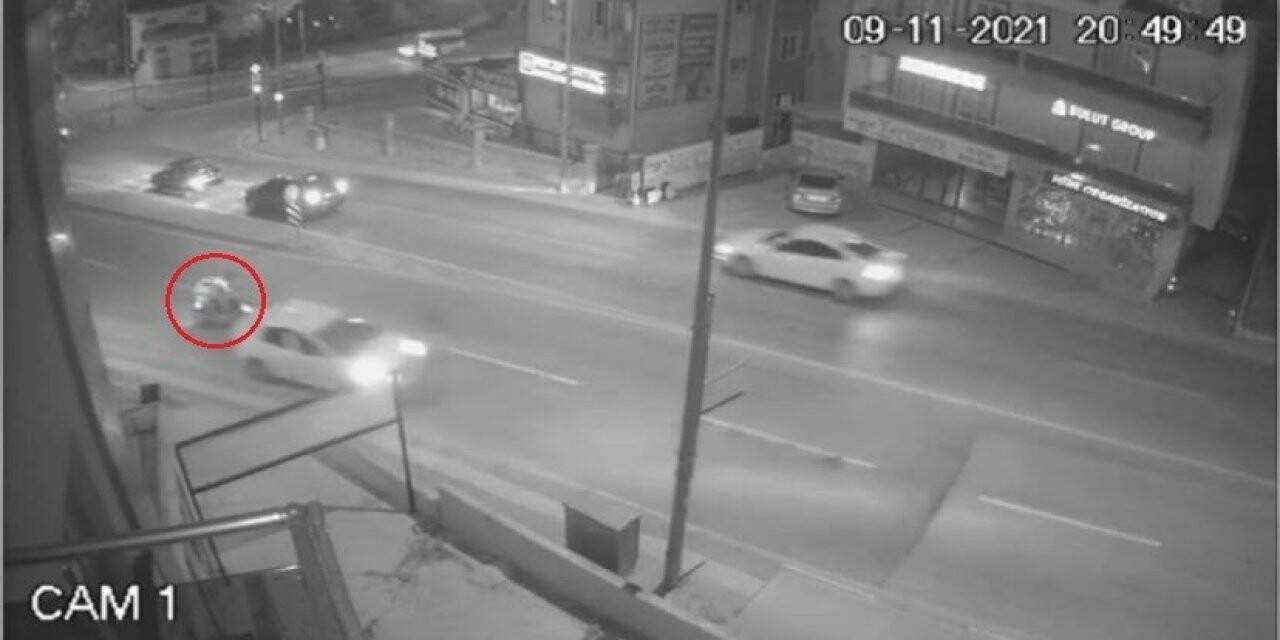 Motokuryeye çarptı, arkasına bile bakmadan gitti