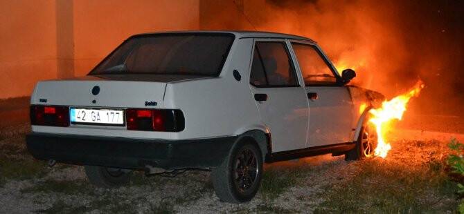 ŞEHİT BABASININ OTOMOBİLİ KUNDAKLANDI