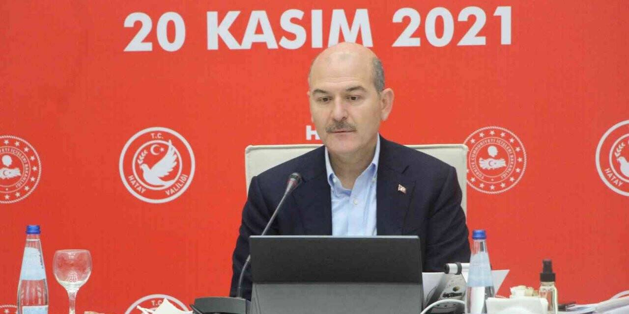 Bakan Soylu, güvenlik toplantısı için Hatay’da