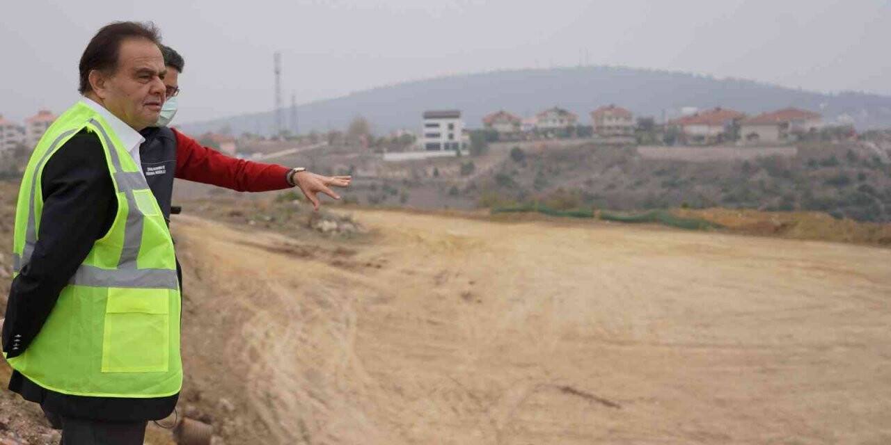 Bilecik’in en büyük parkı için dolgu çalışması başladı