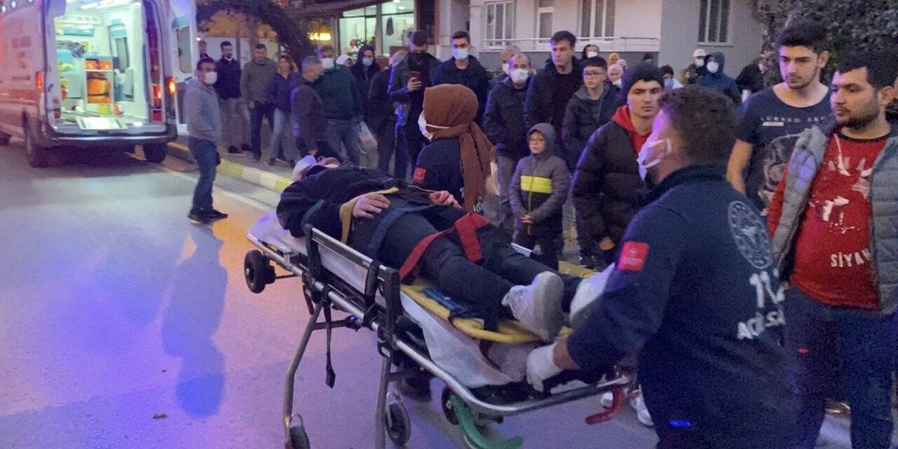 Su kanalına uçan araçta 3 kişi yaralandı