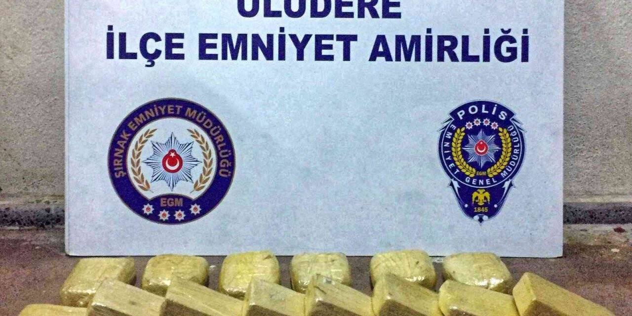 Uludere’de 7 kilo 231 gram eroin ele geçirildi: 1 gözaltı