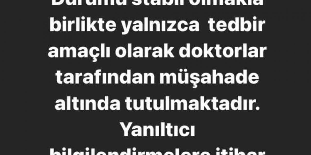 Meltem Cumbul’dan Kadir İnanır’ın sağlık durumuna ilişkin açıklama