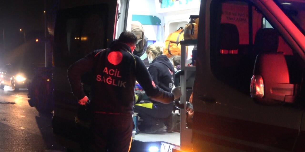 TEM’de korkutan kaza: 5 yaralı
