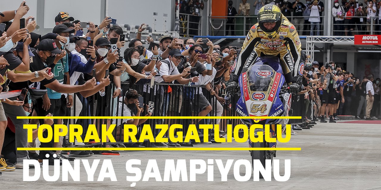 Milli motosikletçi Toprak Razgatlıoğlu dünya şampiyonu oldu!