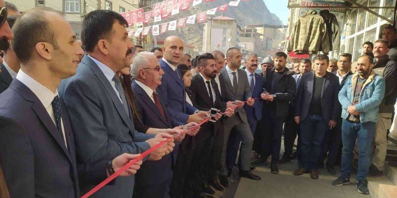 MHP Uludere ilçe başkanlığı binası törenle hizmete açıldı