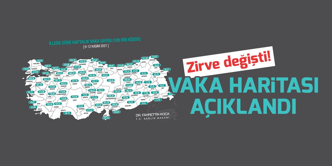 Vaka haritası açıklandı: Zirve değişti