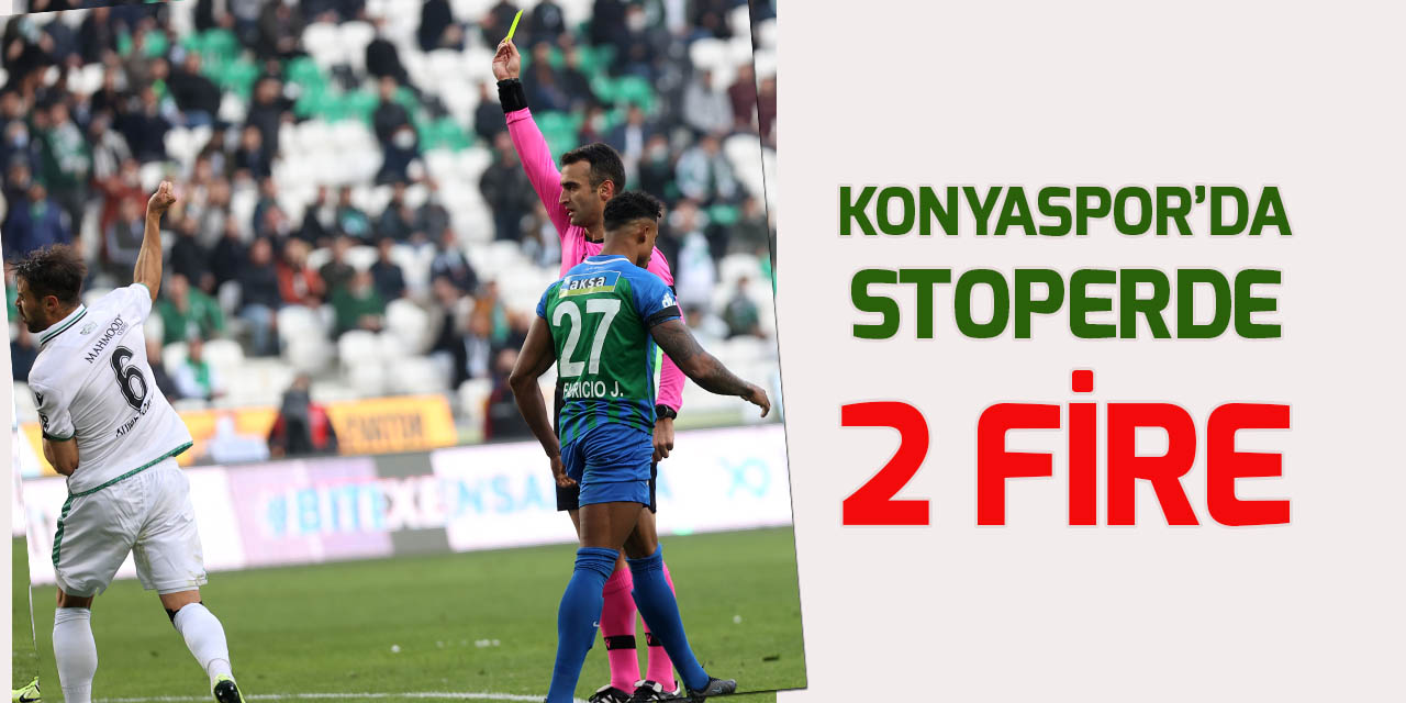 Konyaspor'da stoperler cezalı duruma düştü