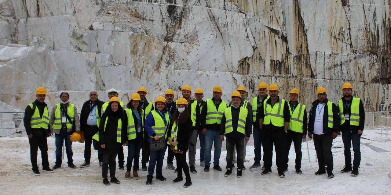 Doğal taş madencileri iş sağlığı ve güvenliği önlemlerini İtalya’da yerinde inceledi