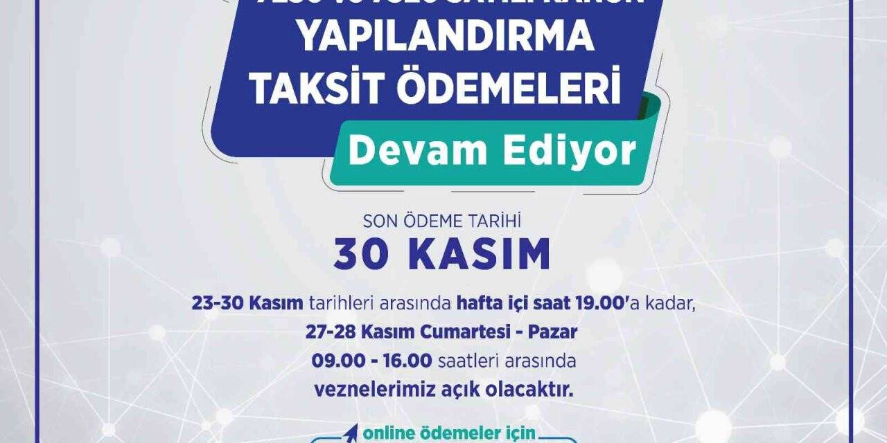 Başkan Yalçın’dan vergide son gün hatırlatması