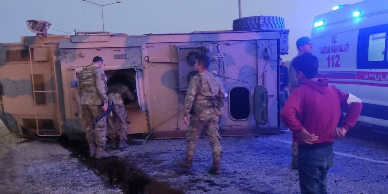 Siirt’te zırhlı askeri araç devrildi