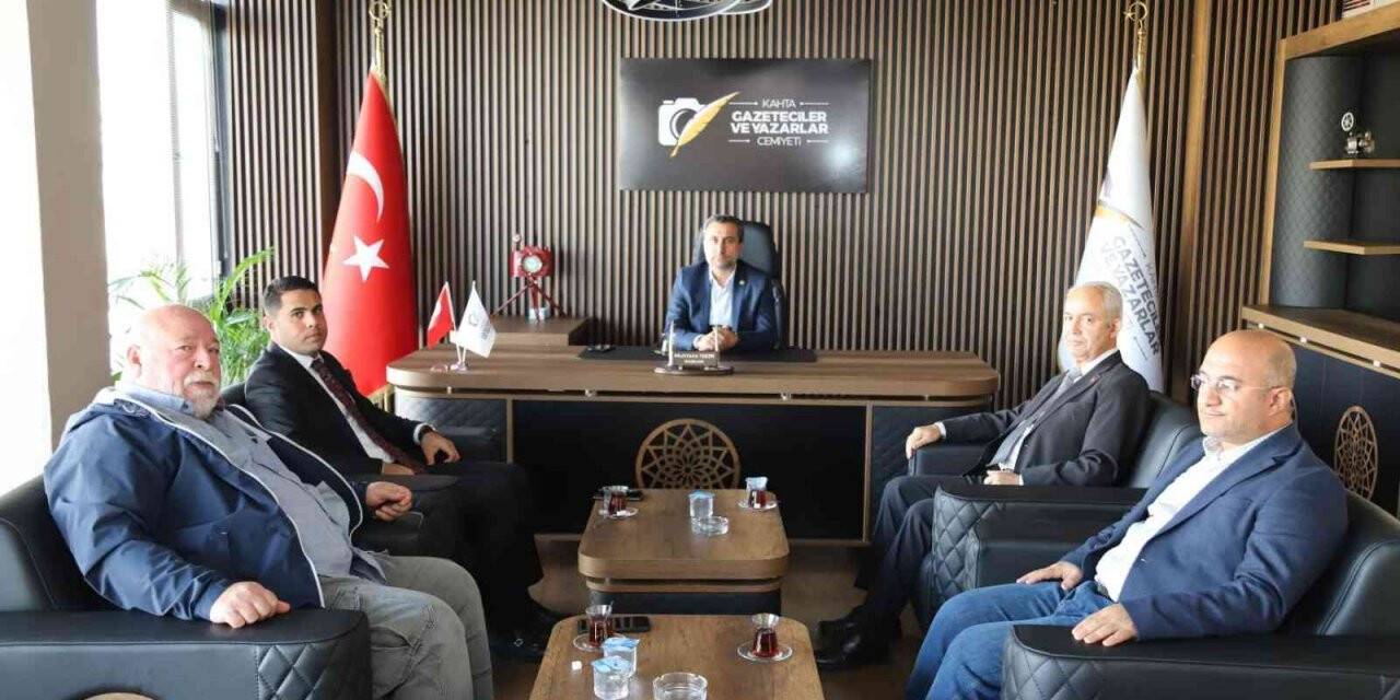 BYEGM İl Müdürü Güvel, Kahta’daki gazetecilerle bir araya geldi